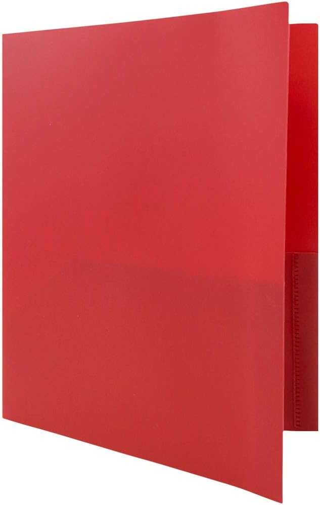 JAM PAPER Plastic 2 Pocket POP Folders - Image 4