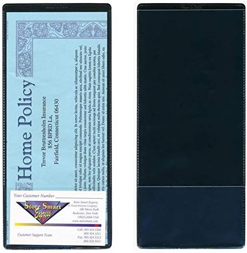 STORE SMART - Black Plastic Policy / Lotto Ticket Holders - INS30-BK-1 BLACK - by StoreSMART
