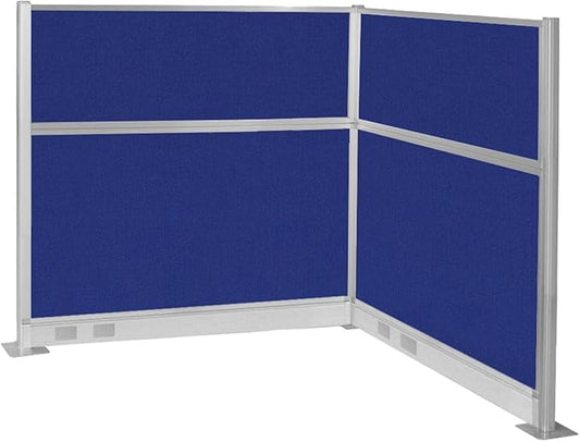 Versare Pre-Configured Hush Panel Electric Cubicle | Workstation Divider Walls | Cubicle Privacy Panels | Office Partition Walls-DeskLoop Office