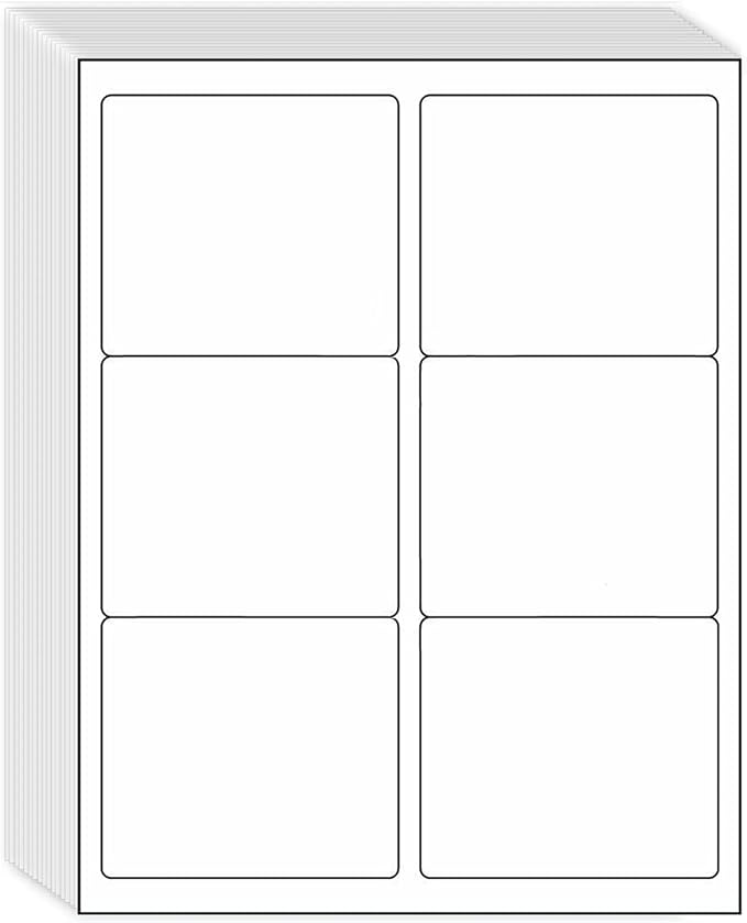 3-1/3" x 4" Shipping Address Labels 300 Label Stickers Paper by Unknown