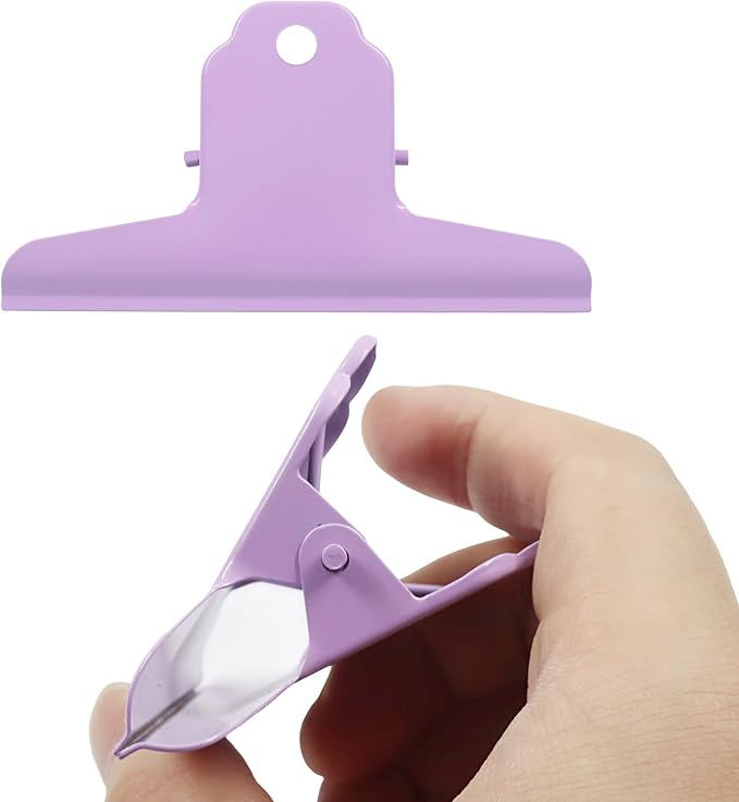 4 Inch Extra Large Metal Bulldog Clips, Paper Clamps Holder by Auvotuis