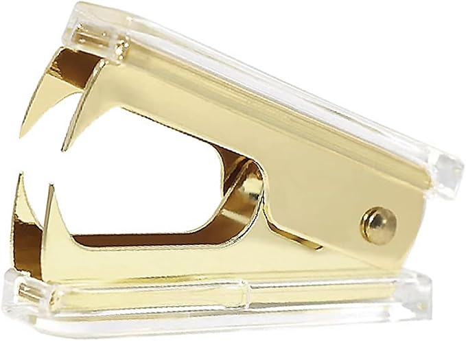 NatSumeBasics Clear Staple Remover Pure Gold Stapler Remover Cute Yellow Puller by NatSumeBasics