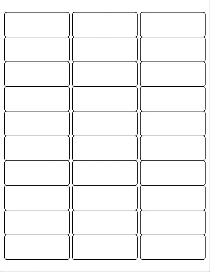 LabelMore 30 up Labels 1" X 2-5/8" Shipping Address FBA Label by LabelMore
