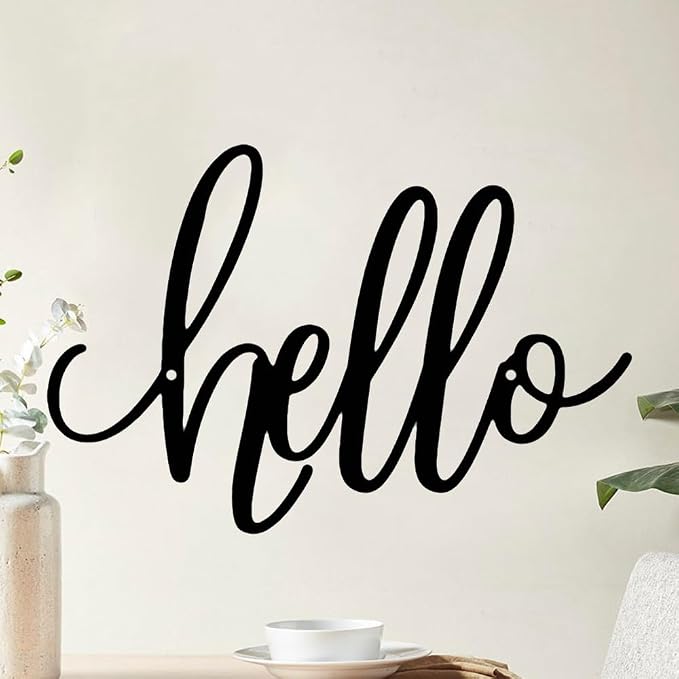8x12 inch HELLO Sign metal home decoration wall decoration, corridor entrance - Image 5