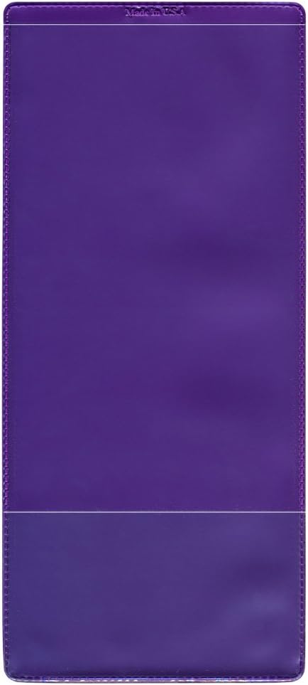 StoreSMART - Metallic Purple Plastic Policy Holders - 50 Pack - INS30-MP-50 - Image 2
