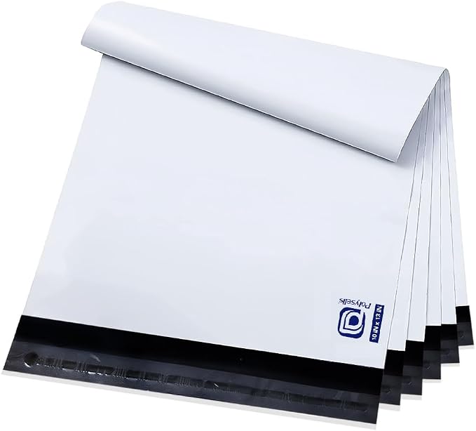 POLYSELLS 200 Pack 10x13 Inch Poly Mailers Shipping Envelopes, Strong Adhesive by POLYSELLS