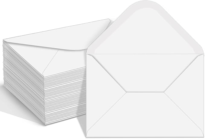 100 Pack 4x6 Envelopes for Invitations, Card Envelope, Used for Graduation by YINUOYOUJIA