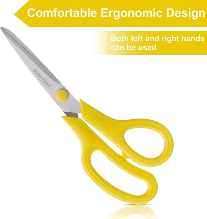 Scissors, BOOMIBOO 8" All Purpose 24 Pack - Image 5