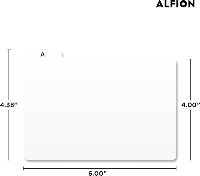 4x6 Index Card Alphabet Tab Dividers 24 pcs - Image 3