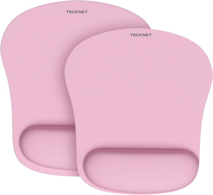 TECKNET 2 Pack Mouse Pad with Wrist Support, Ergonomic Gaming Mouse Pad Pain by Tecknet