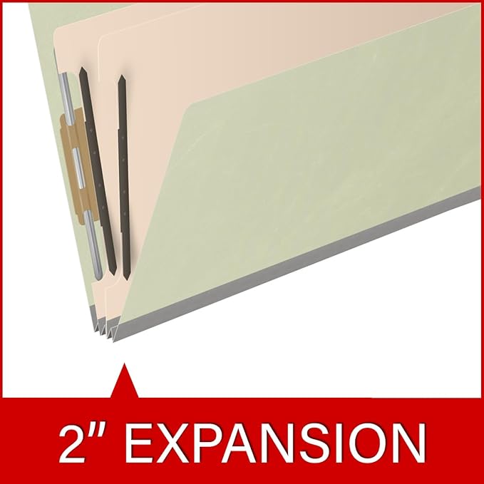 Ecom Folders End Tab Pressboard Classification Folders | Legal Size 25 Pt Stock - Image 7