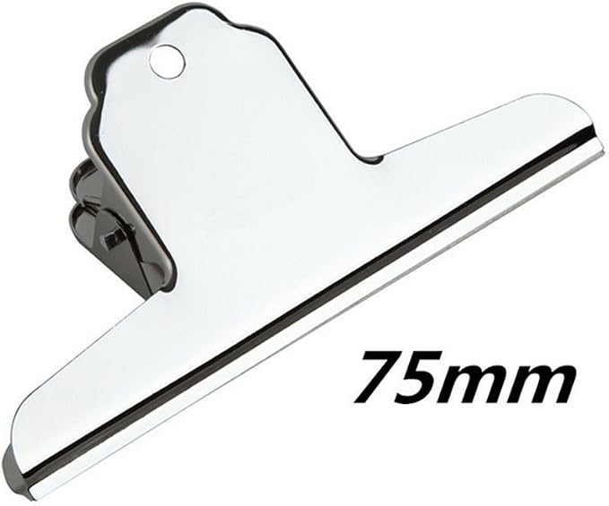 Daycount® Pack of 3 Bulldog Clips 3 Inch, Stainless Steel Large Metal Hinge - Image 5