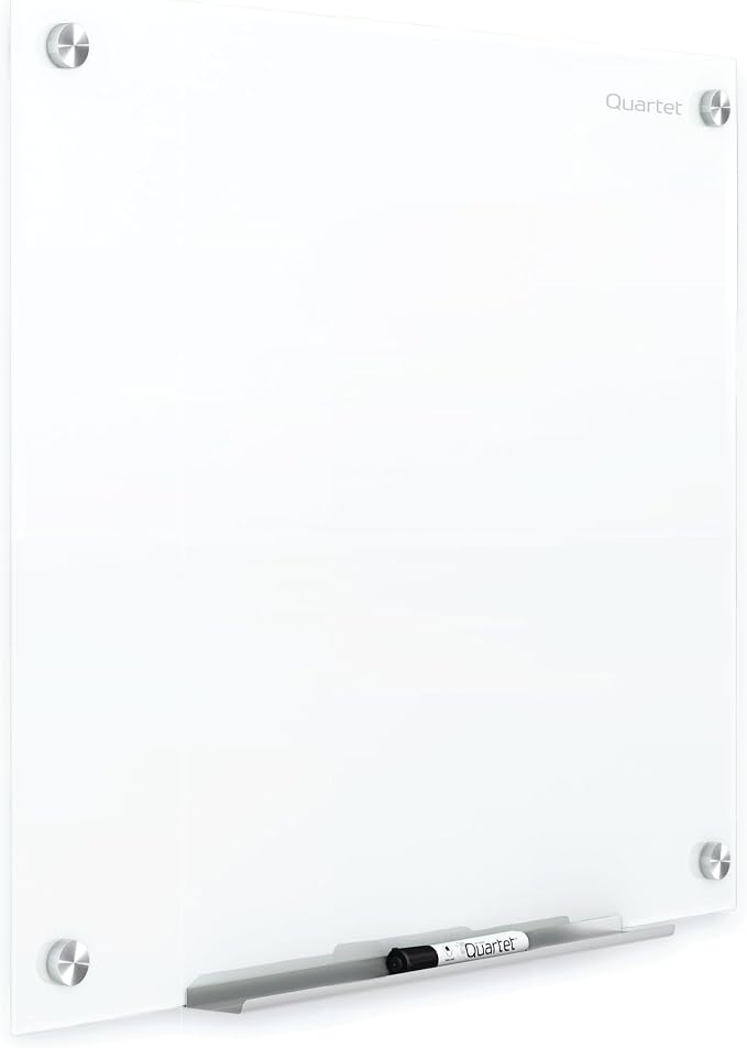 Quartet Dry Erase Board, Magnetic Whiteboard 4' x 3', Glass Board by Quartet
