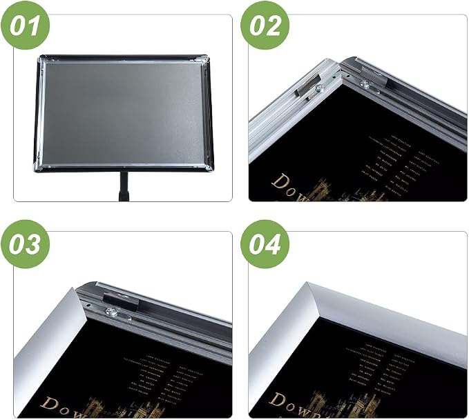 Adjustable Poster Sign Stand Holder Heavy Duty Snap Open Aluminum Pedestal - Image 4