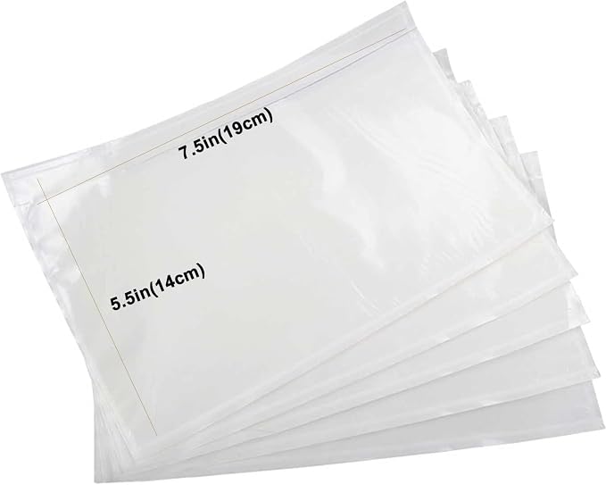 7.5x5.5 Packing List Mailing Envelopes Shipping Envelopes Packing List Clear - Image 2
