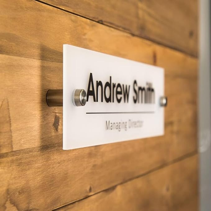 Personalized Office Door Sign, Custom Acrylic Name Plate - Image 3