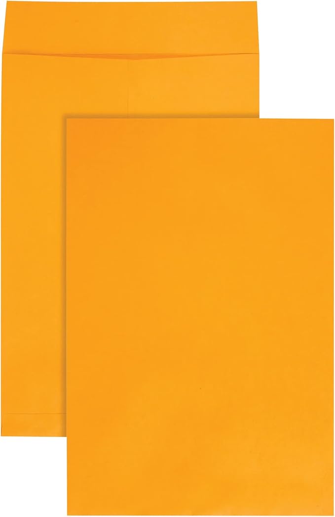 Quality Park Jumbo Kraft Envelopes, 12-1/2 x 18-1/2, Ungummed Catalog Envelopes by Quality+Park