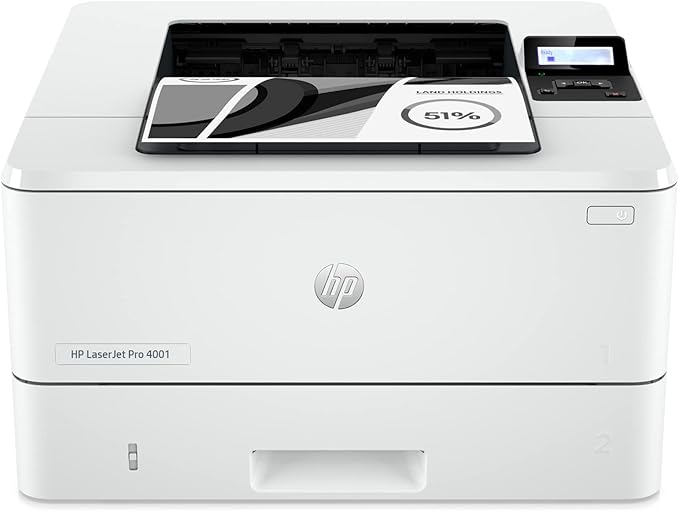 HP LaserJet Pro 4001n Black & White Printer, Print, Fast speeds, Easy setup, Mobile printing, Advanced security, USB, Ethernet Connection, Best-For-Office-DeskLoop Office