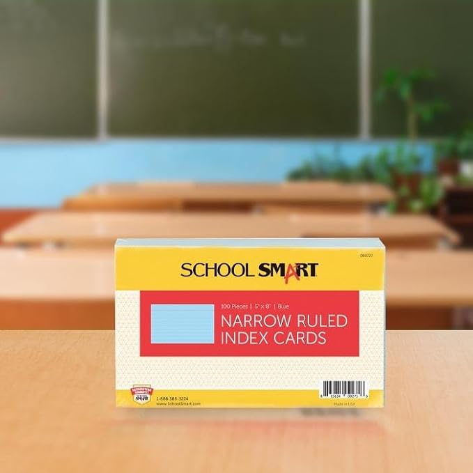 School Smart Ruled Index Cards, 5 x 8 Inches - Image 8