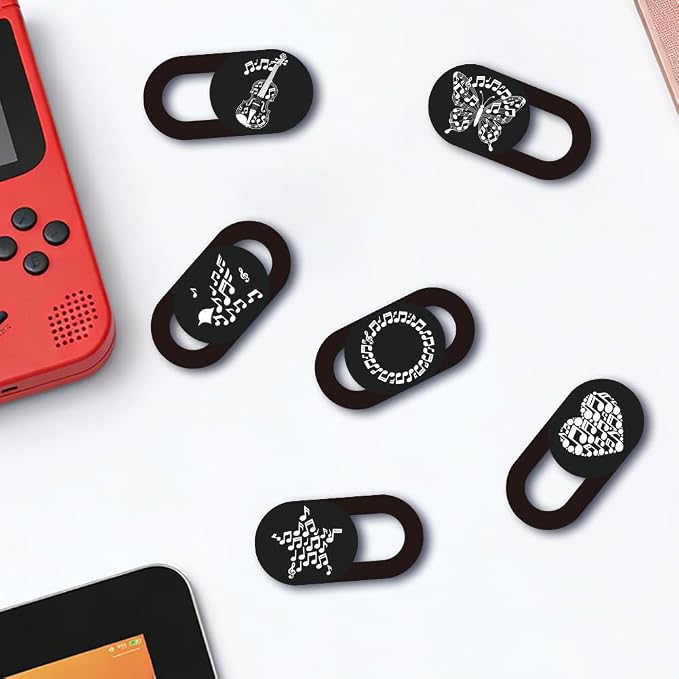 6Pcs 6 Styles Laptop Camera Cover Music Notes Privacy Guard Accessories - Image 4
