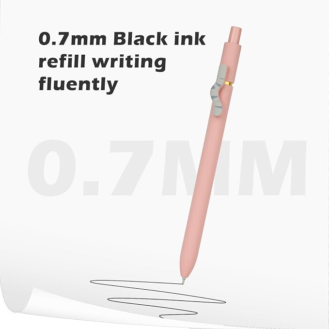 Ddaowanx Gel Pens, 0.7mm Quick Dry Fine Point Smooth Writing Pens, Cute Office - Image 4