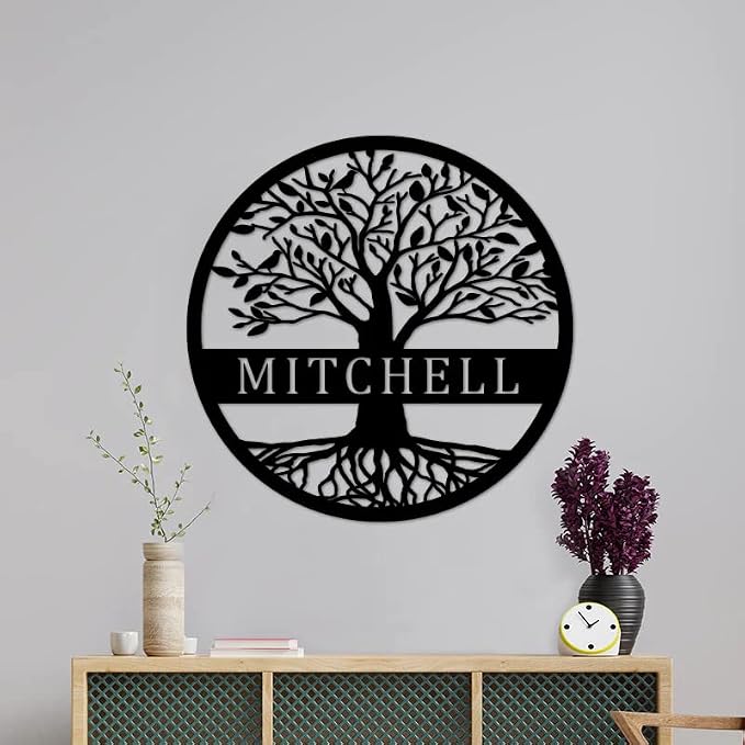 Custom Name Elaborate Tree of Life Metal Sign Personalized Tree of Life Metal - Image 4