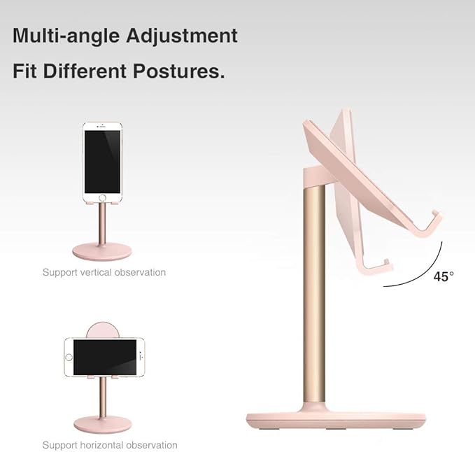 Bright Stone Phone Stand for Desk, Adjustable Cell Phone Holder for Desk - Image 5