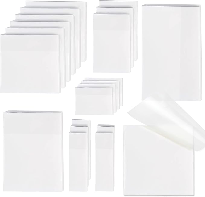 Transparent Sticky Notes, 6 Sizes Clear Sticky Notes Pads, Waterproof by VITEVER