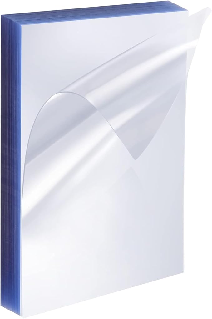 Juvale 100 Pack Clear Presentation Covers for Binding, Letter Size 10 Mil Plastic Sheets for Reports, Presentations, Awards, Books (8.5 x 11 in)-DeskLoop Office