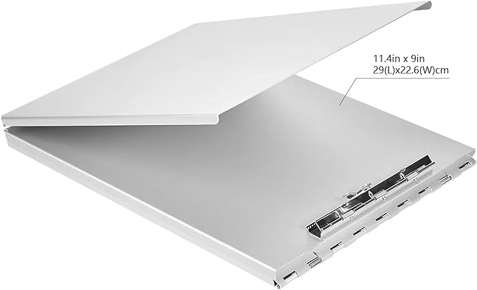Amazon Basics Aluminum Form Holder Storage Clipboard, 12.5" x 9" Silver - Image 3