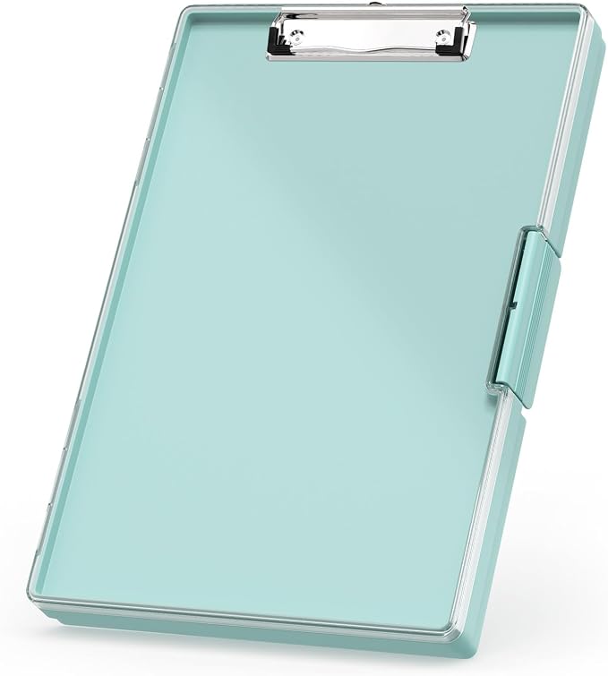 Rimilak Plastic Clipboard with Storage, Side Opening with 2 Compartment by Rimilak