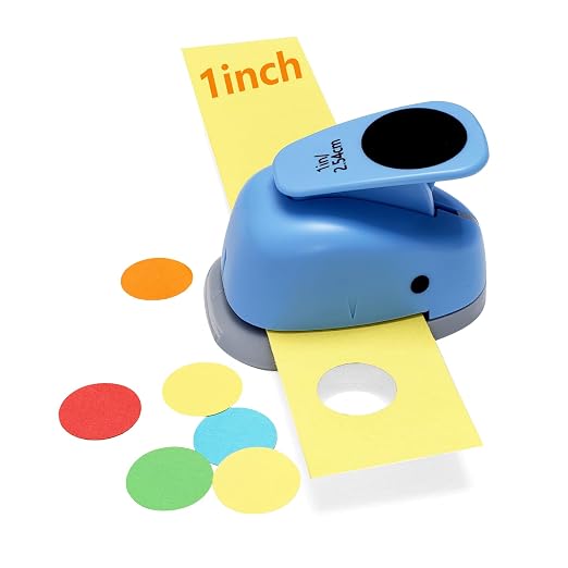 Circle Punch, Paper Punch, 1 inch Circle Hole Punch Cutters by HHBLUE-JING