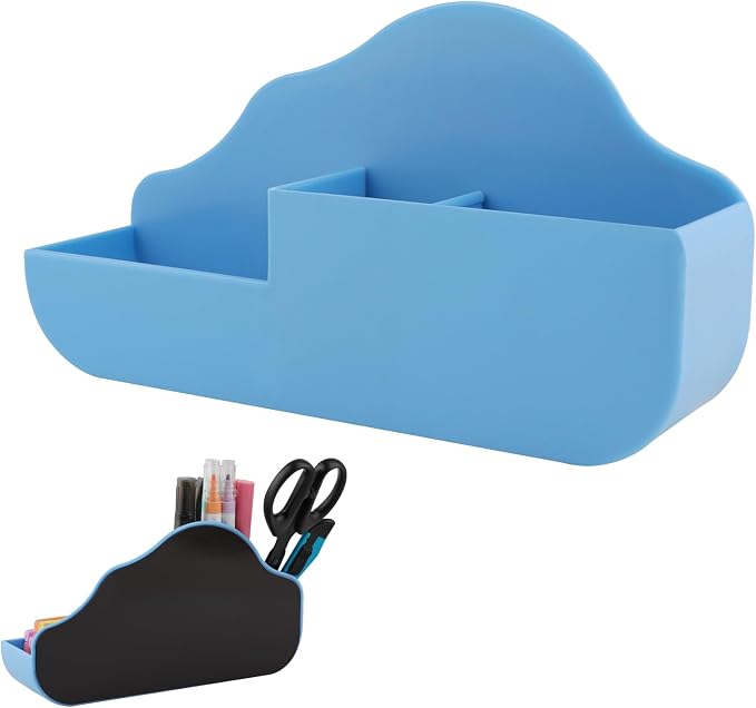 KITANIS Magnetic Pen Holder, 3 Compartments Magnetic Dry Erase Marker Holder by KITANIS