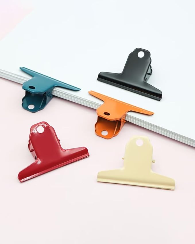 2PCS Extra Large Binder Clips Metal Bulldog Clip Large Paper Clamp Holder - Image 4