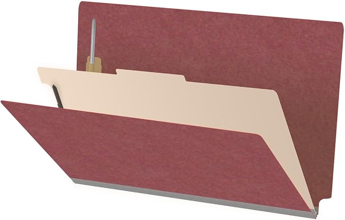 Ecom Folders Top Tab Pressboard Classification Folders | Legal Size 25 Pt Stock by Ecom+Folders