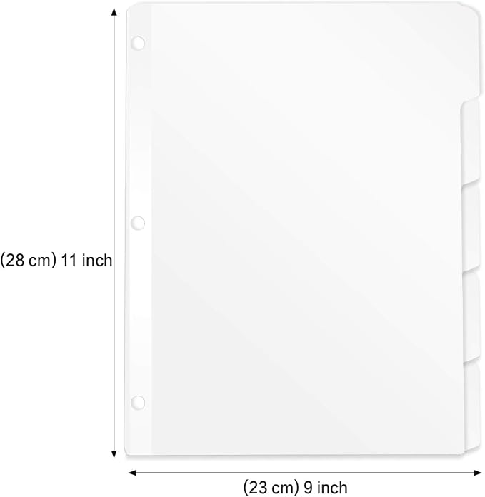 5-Tab Binder Dividers, HERKKA 3 Ring Binder Dividers - Image 2