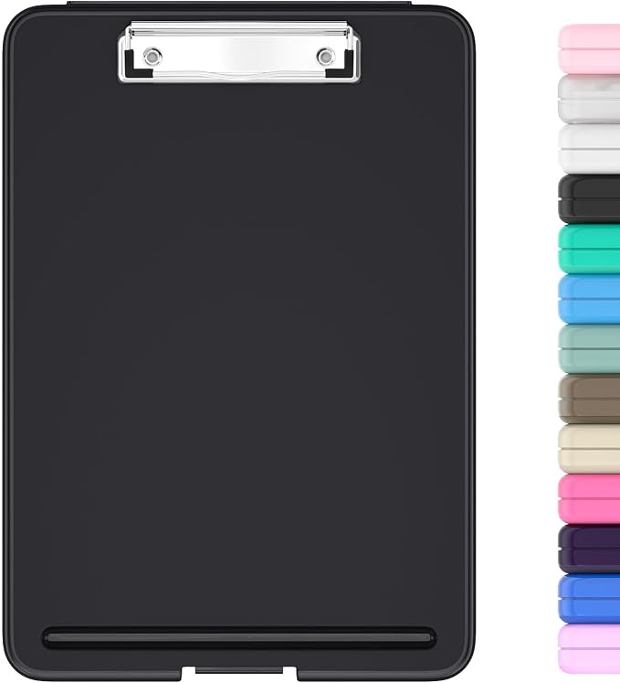 Hongri Clipboard with Storage, 8.5 x 11 Clip Board Foldable, Size 13.4 x 9.4 X by Hongri