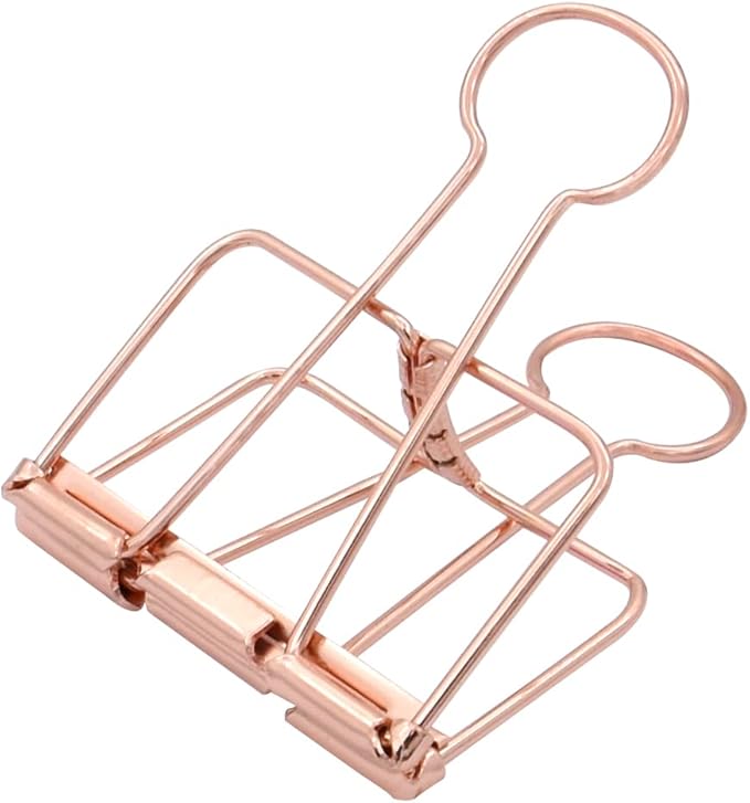 Extra Large Binder Clips 2 Inch, Big Paper Clamps Rose Gold by zoohot