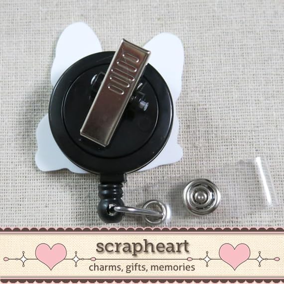 Dog Badge Reel, French Bulldog Badge Reel, Funny Animal ID Holder, Fun Nurse - Image 3