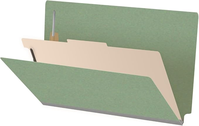 Ecom Folders Top Tab Pressboard Classification Folders | Legal Size 25 Pt Stock by Ecom+Folders