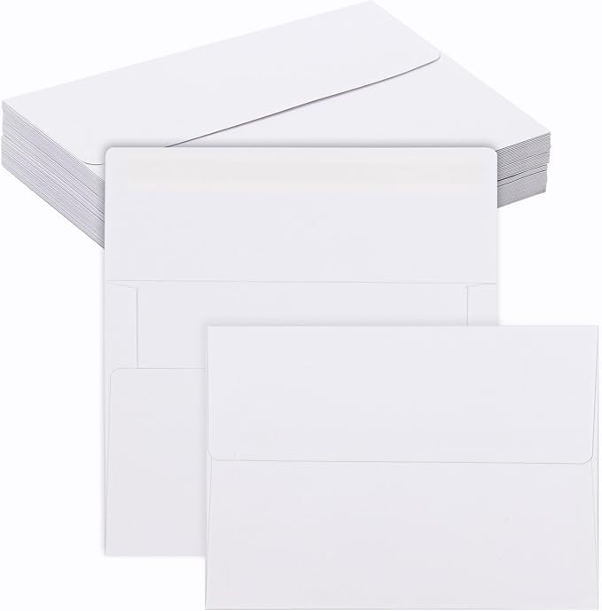 YINUOYOUJIA 200 Packs White A7 Envelopes, 5x7 Envelopes by YINUOYOUJIA