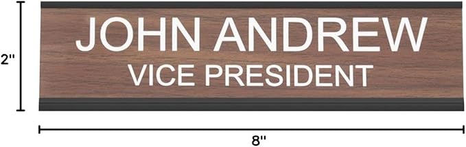 ExcelMark Custom Name Plate for Desk or Door – 14 Color Choices - Image 10
