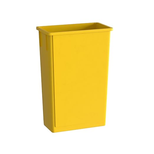 23 Gallon Yellow Slim Jim Trash Can-DeskLoop Office