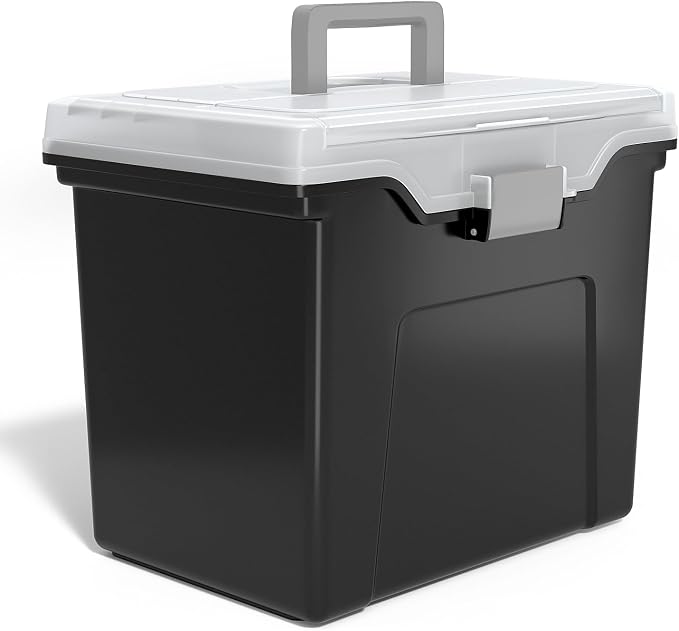 STAPLES File Folder Tote, Portable Filing Box by Staples