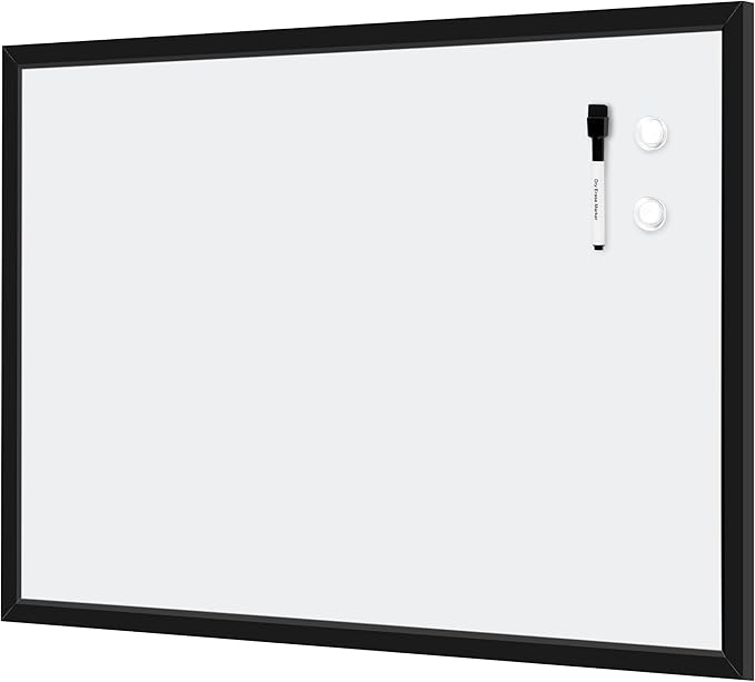 Amazon Basics Magnetic Dry Erase Whiteboard, Wall-Mounted by AmazonBasics
