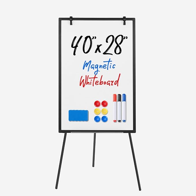 DUMOS 40"x28" Magnetic White Board Easel by DumosLifestyle