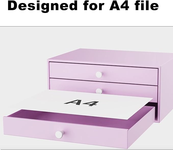 Svartur Metal Desk Top Drawers, Small Table Organizer - Image 4