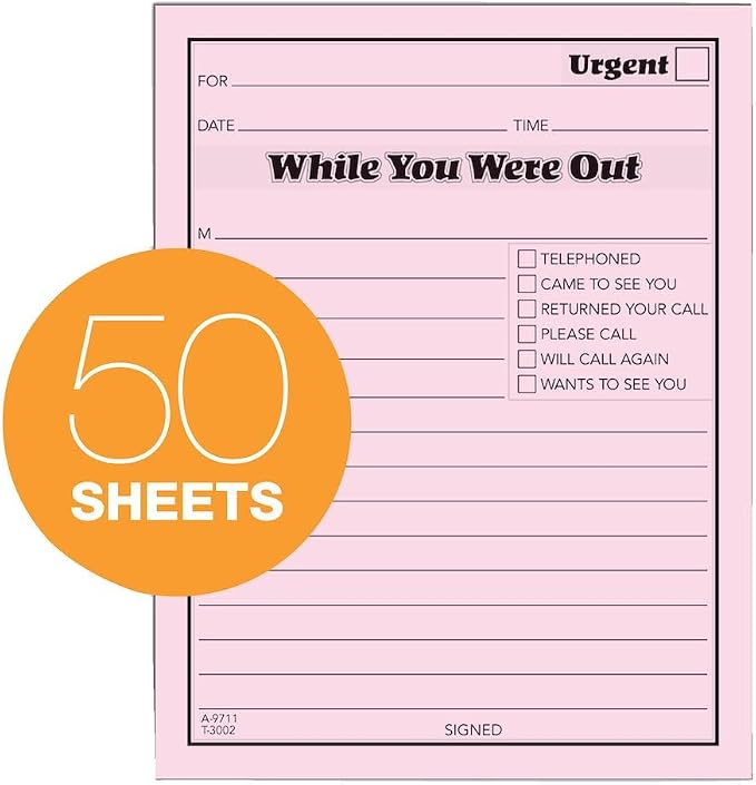 TOPS While You Were Out One-Sided Note Pads, 4.25 x 5.5 Inches, 50 Sheets per - Image 3