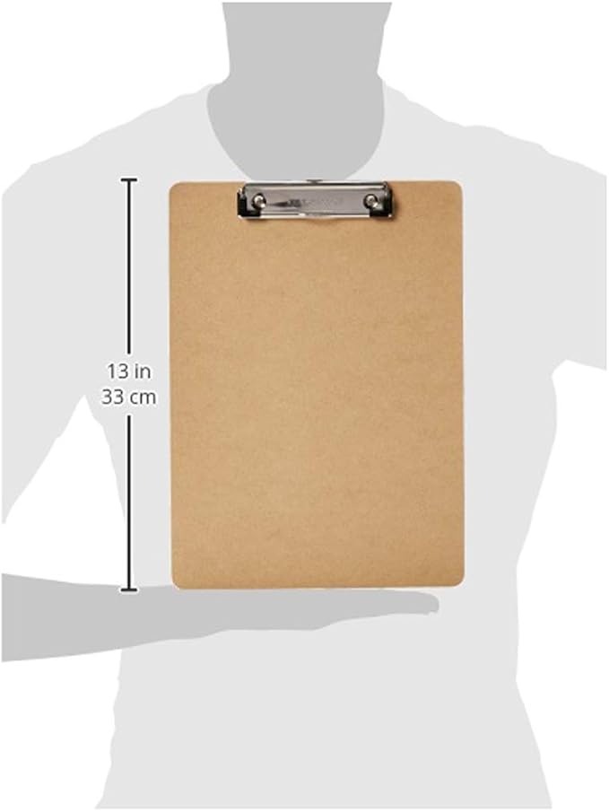 Amazon Basics Hardboard Office Clipboard, Letter Size - Image 6