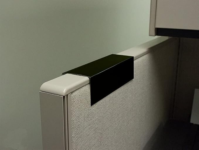 The Original Over the Cube Aluminum Cubicle Custom Name Plate Holder Black | - Image 3